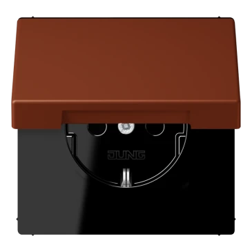 SCHUKO®-розетка, Лакированный термопласт, terre sienne brûlée 59
