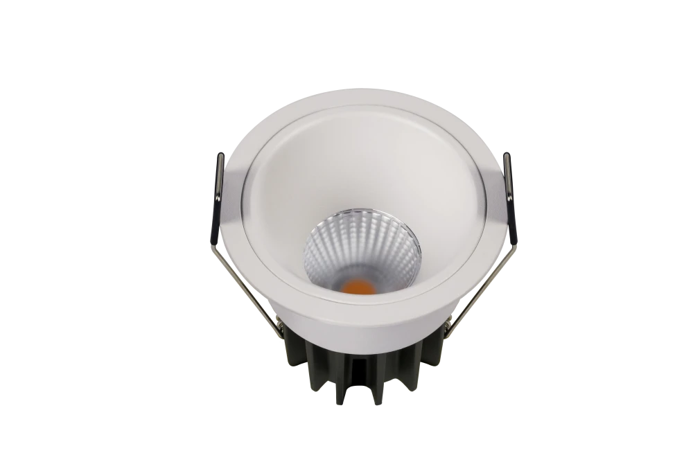 Встраиваемый светильник RAINBOW 220V, 7W, Ø75, 3000K, 36°, белый, рефлектор белый