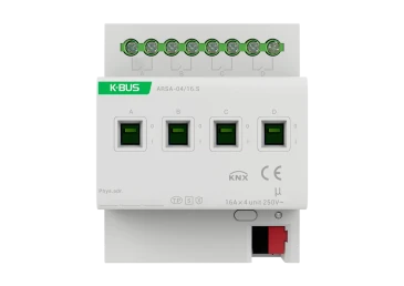 Актуатор на 4 канала, 16А KNX Secure