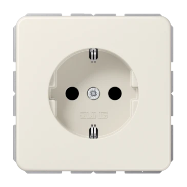 SCHUKO®-розетка, Safety Plus, Дюропласт, слоновая кость