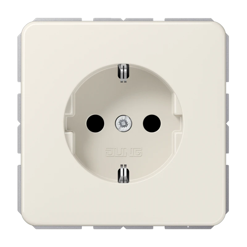 SCHUKO®-розетка, Safety Plus, Дюропласт, слоновая кость