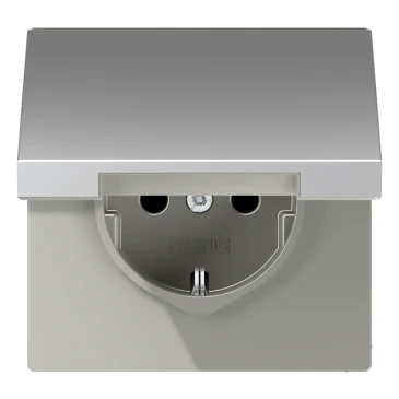 SCHUKO®-розетка, алюминий