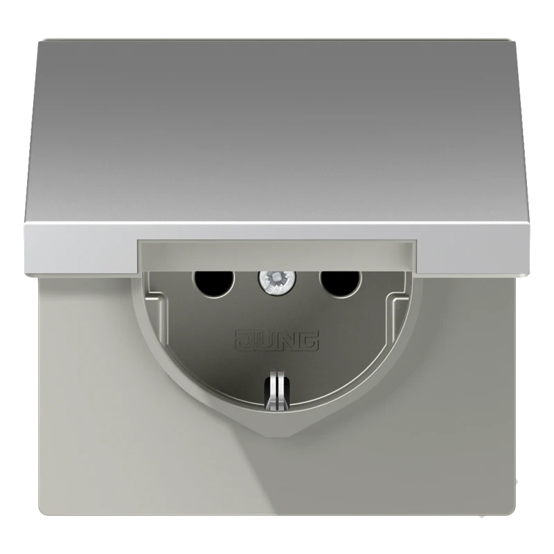 SCHUKO®-розетка, алюминий