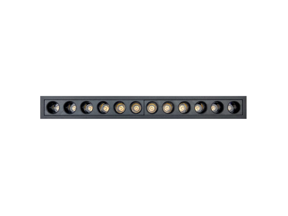 Встраиваемый светильник MAGIC CUBE 220V, 20W, 275.3*31.5, 3000K, 36°, черный