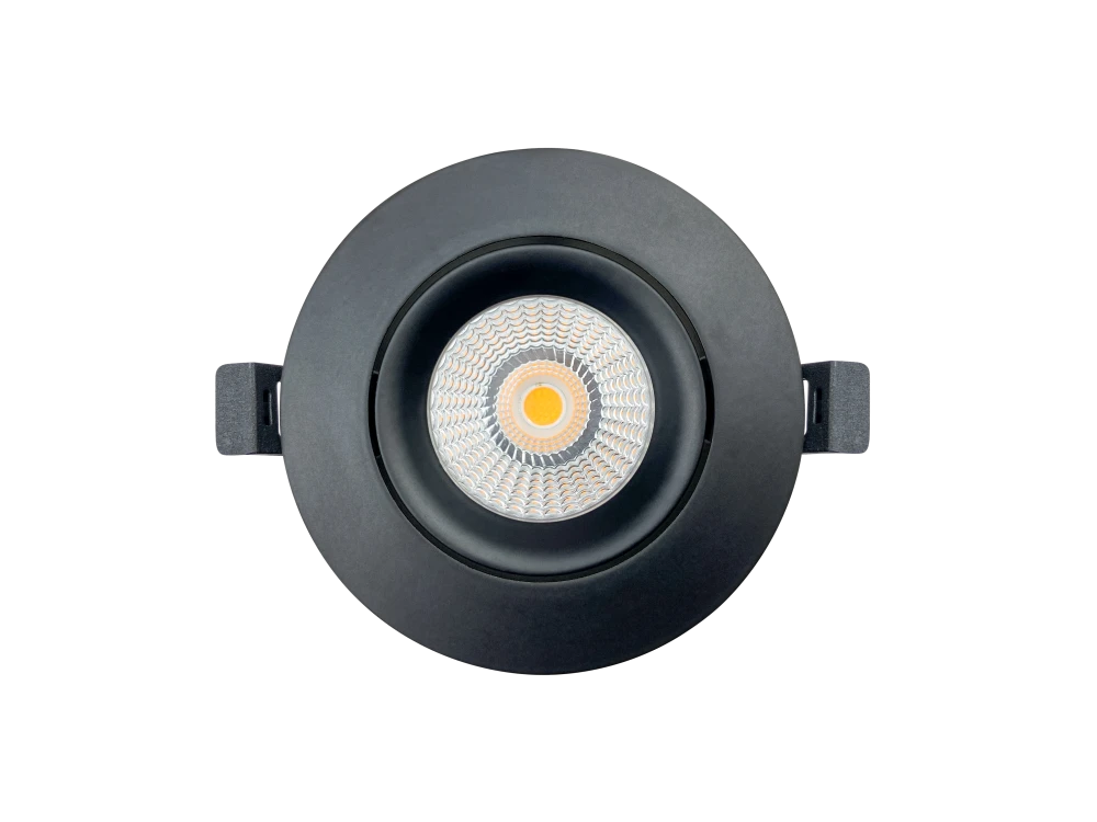 Встраиваемый светильник LUX 220V, 10W, Ø102, 3000K, 60°, IP54, черный