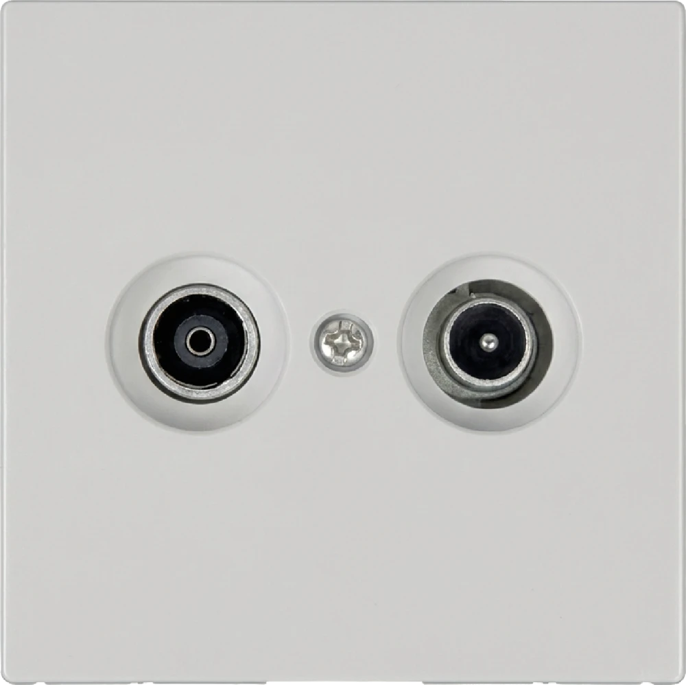 TV-розетка Jasmart FM в цвете «Алюминий»