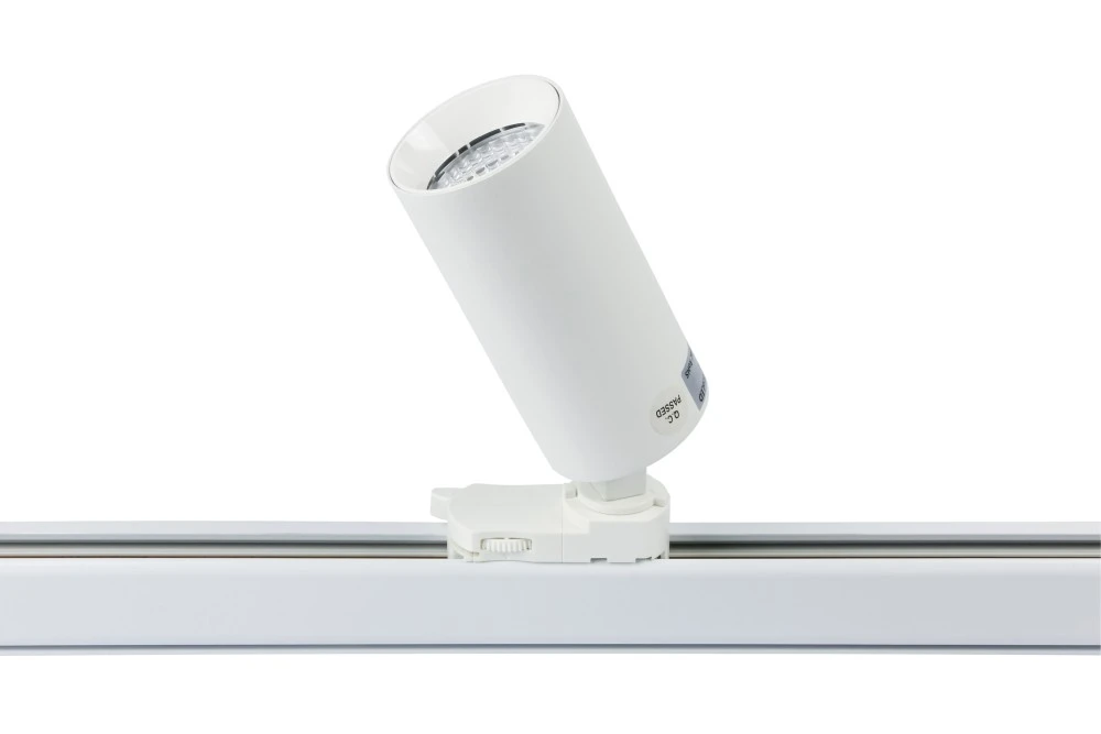 Трековый светильник MINI 220V, 9W, Ø55, 3000K, 45°, белый